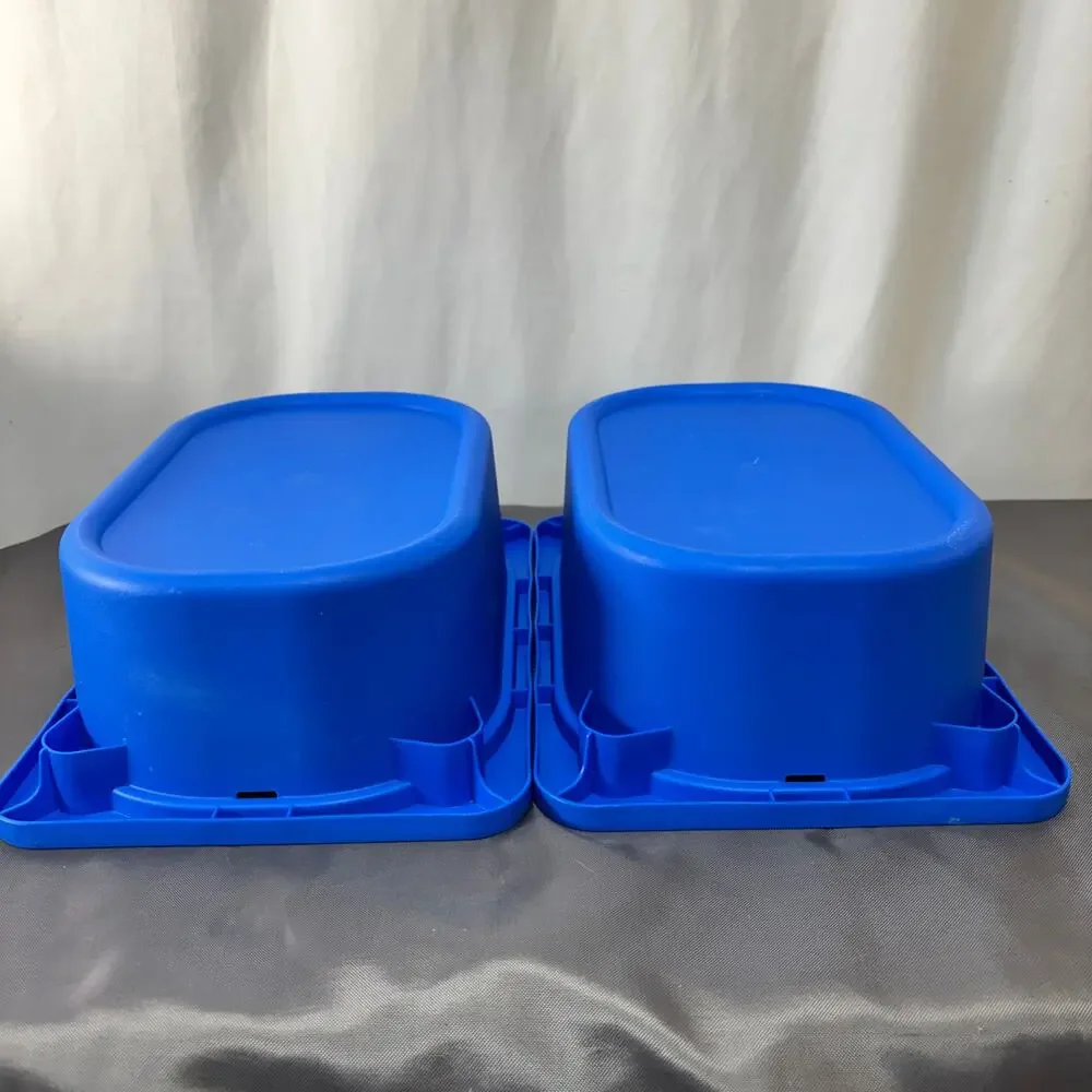 IKEA Trofast Boxes Bins Blue Lot of 2 X-Small 7 3/4